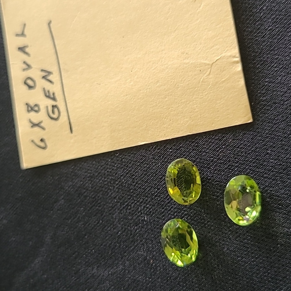 Peridot 6mm x 8mm